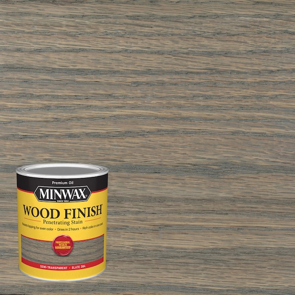 Minwax Wood Finish Semi-Transparent Slate Oil-Based Penetrating Wood Stain 1 qt 701064444 - main